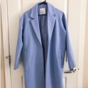 ❄ Light Blue Long-Line Coat - Size 6 ❄
